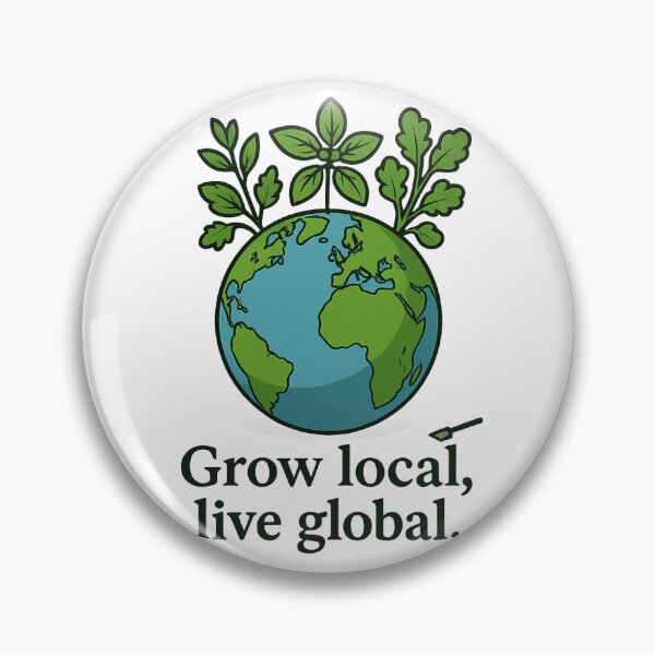 Item preview, Grow Local, Live Global – Tough Kraut Earth & Herb Design designed and sold by ToughKraut.