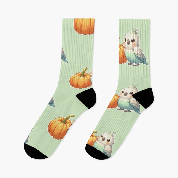 Item preview, Autumn Pumpkin Parrot – Cute Tropical Fall Bird Illustration designed and sold by Sugar Wisdom .