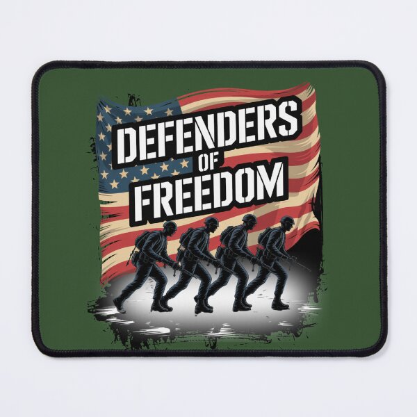 Item preview, Defenders of Freedom – Patriotic Soldier Silhouette designed and sold by GENX-AUTISM-DAD.