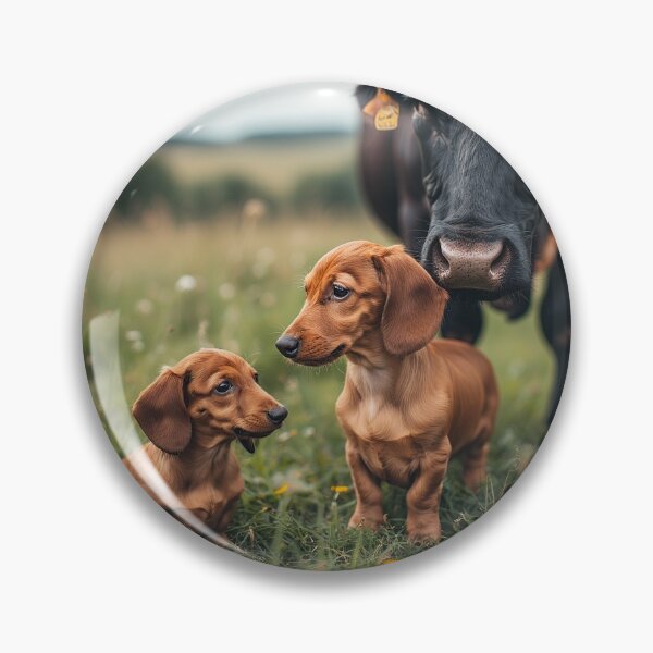 Item preview, In the cow paddock (Dachshund) designed and sold by Keljawa64.