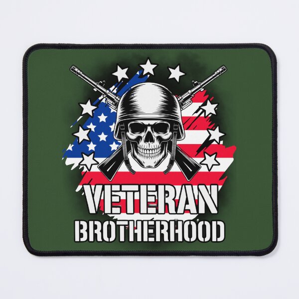 Item preview, Veteran Brotherhood – Skull and Rifles Military Design designed and sold by GENX-AUTISM-DAD.
