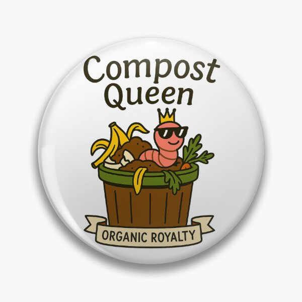 Item preview, Compost Queen – Tough Kraut Organic Royalty Worm Bin Design designed and sold by ToughKraut.