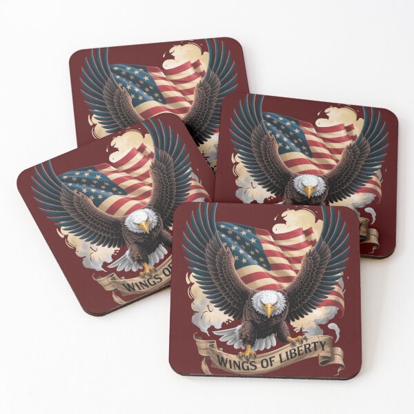 Item preview, Wings of Liberty – Patriotic Eagle Design designed and sold by GENX-AUTISM-DAD.