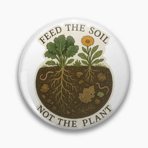 Item preview, Feed the Soil, Not the Plant – Tough Kraut Root & Worm Ecosystem Art designed and sold by ToughKraut.