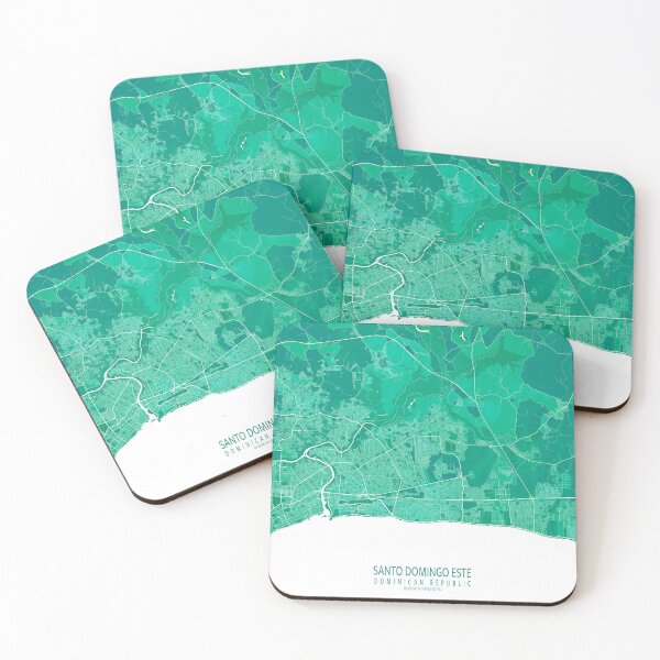 Item preview, Santo Domingo Este City Map of Dominican Republic - Watercolor designed and sold by deMAP.