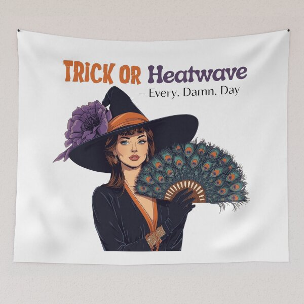 Item preview, Trick or Heatwave – Funny Menopause Witch WDNC Design designed and sold by jelonkaa.