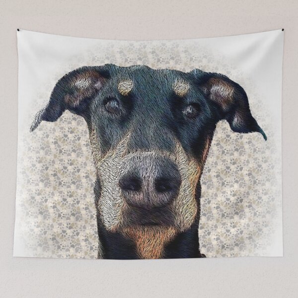 Item preview,  Dobie - Doberman T-shirt Stickers, Mugs, Posters designed and sold by suerussoart.