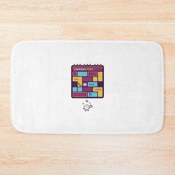 Item preview, Calendar Tetris Sticker | Funny Back-to-Back Meetings & WFH Humor designed and sold by Mojo Creations Studio.