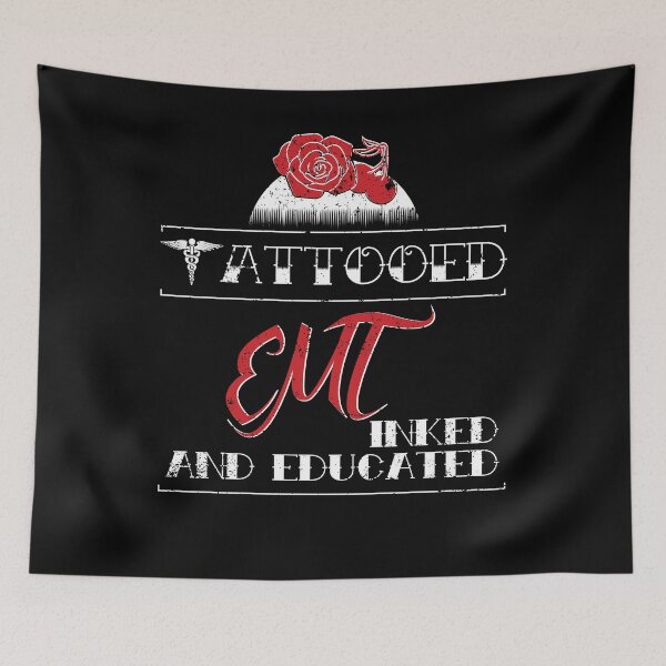 Item preview, Tattooed EMT Inked And Educated EMT Gifts EMT Shirt designed and sold by shoppzee.