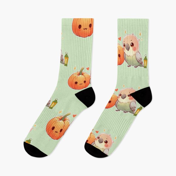 Item preview, Autumn Pumpkin Parrot – Cute Tropical Fall Bird Illustration designed and sold by Sugar Wisdom .