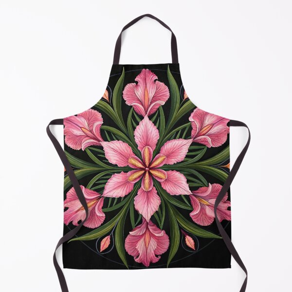 Item preview, Floral mandala, botanical ornament, pink flowers designed and sold by MaryanKa Studio.