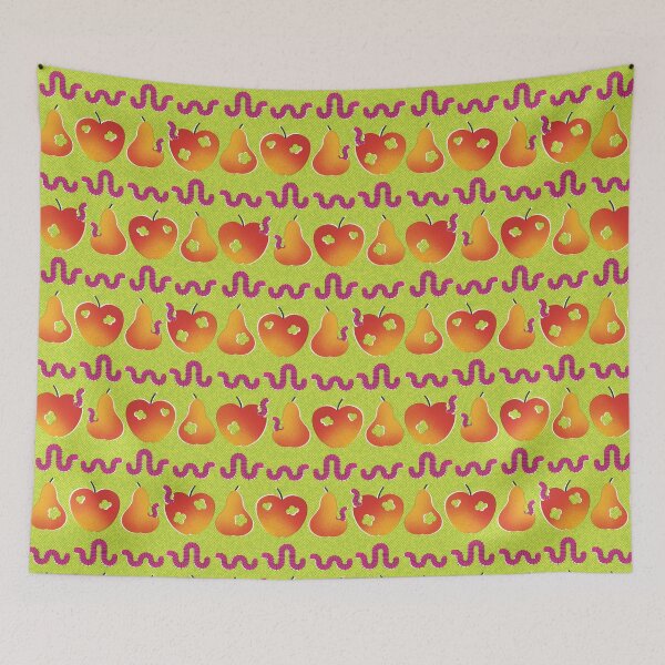 Item preview, Apples and worms designed and sold by AllegraMussato.