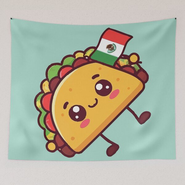 Item preview, Mexican flag Funny Taco designed and sold by Uglyandcute.