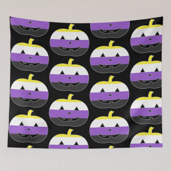 Item preview, Enby Jack O'Lantern designed and sold by Tiwsarm.