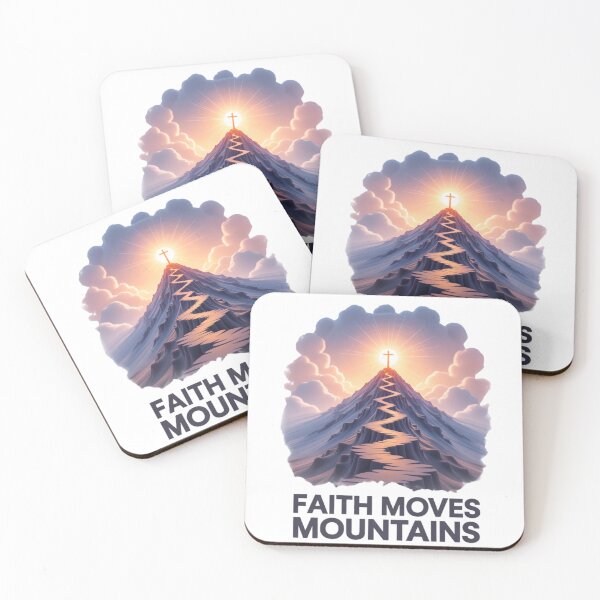 Item preview, Faith Moves Mountains – Christian Uplift designed and sold by GENX-AUTISM-DAD.