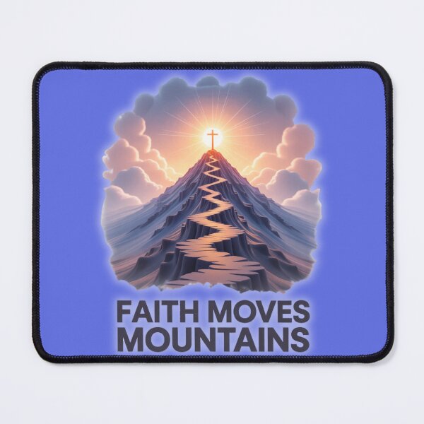 Item preview, Faith Moves Mountains – Christian Uplift designed and sold by GENX-AUTISM-DAD.