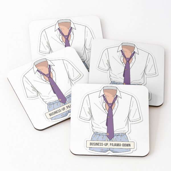 Item preview, Business-Up Pajama-Down Sticker | Funny WFH & Remote Work Uniform designed and sold by Mojo Creations Studio.