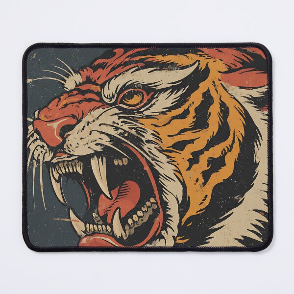 Item preview, A VINTAGE JAPANESE TIGER designed and sold by infinitearte.