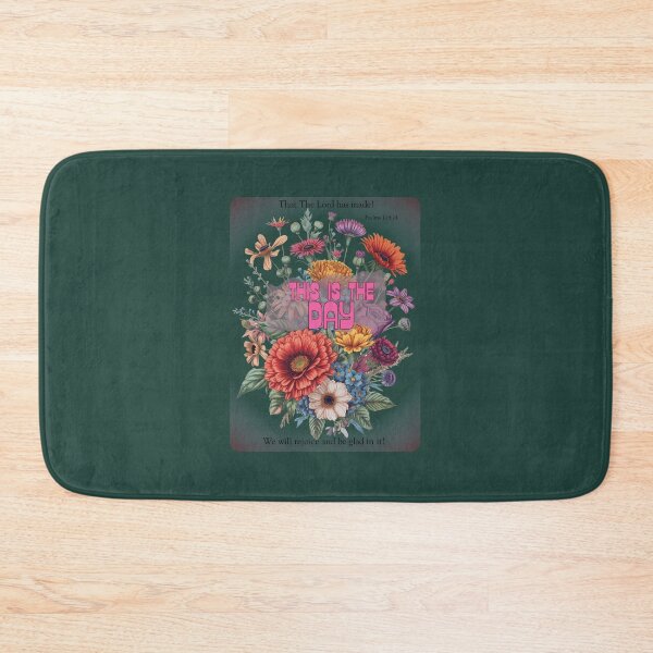 Item preview, Psalm 118:24 – This is the Day the Lord Has Made – Floral Christian Design designed and sold by Ausra789.
