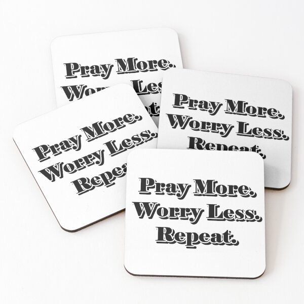 Item preview, Pray More, Worry Less: Simple Wisdom designed and sold by Quantum Canvas Empire.
