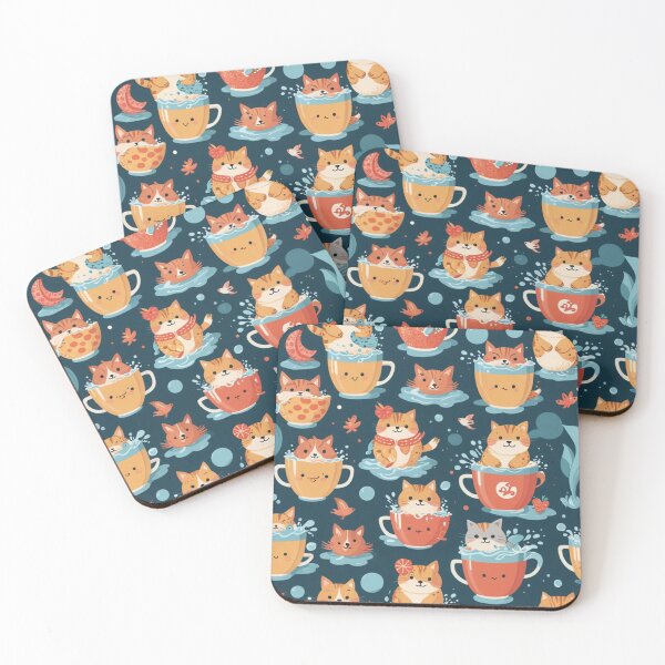 Item preview, Cat taking a cup bath designed and sold by Vamystic.