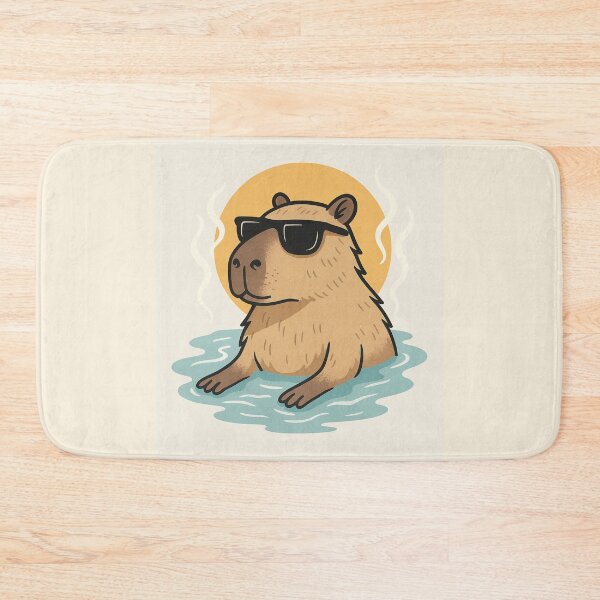Item preview, Chill Lord Capybara – Relaxed Sunglasses Hot Spring Vibes designed and sold by ViralByDesign.