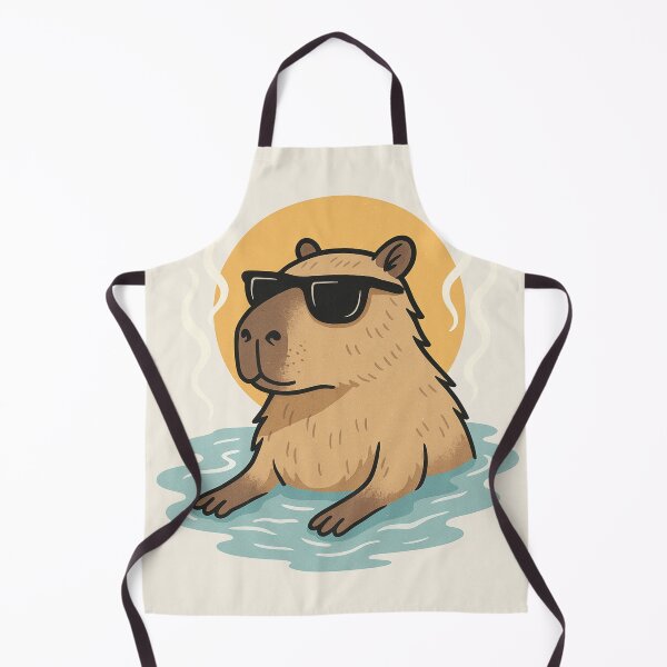 Item preview, Chill Lord Capybara – Relaxed Sunglasses Hot Spring Vibes designed and sold by ViralByDesign.
