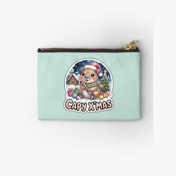 Item preview, Christmas Capybara Sticker – Cute Chibi Capy X’mas Animal Art designed and sold by Nuist25.