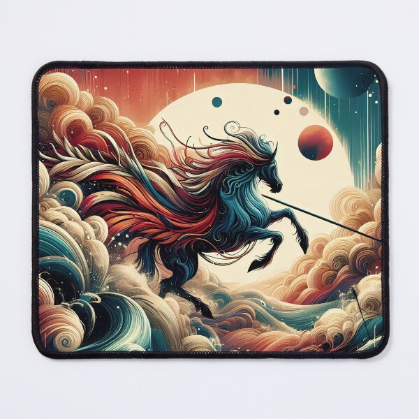 Item preview, Unicorn in Space Waves designed and sold by DreamMandalas.