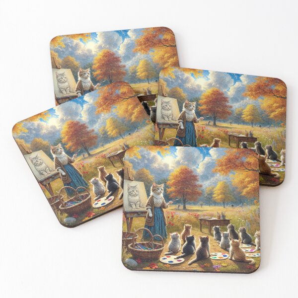 Item preview, Preschool Art Lesson for Kittens designed and sold by M-Y-A-R-T-.