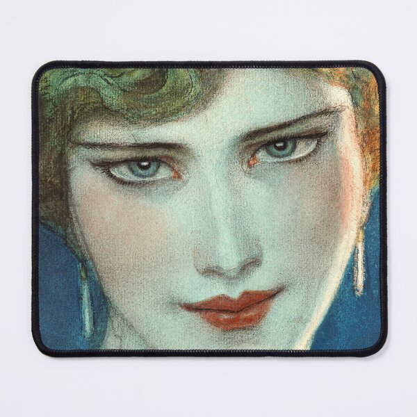Item preview, Face of Blonde Girl with Earrings 1923 Wladyslaw Theodore Benda - Polish Art designed and sold by Under-TheTable.