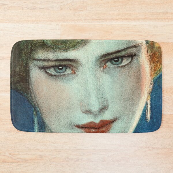 Item preview, Face of Blonde Girl with Earrings 1923 Wladyslaw Theodore Benda - Polish Art designed and sold by Under-TheTable.