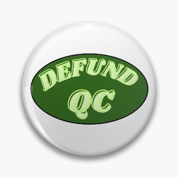 Item preview, Defund QC Meme designed and sold by Tuff-Tags.