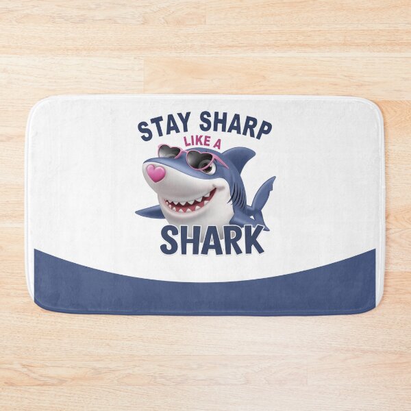 Item preview, Stay Sharp Like a Shark – Funny Cute Shark with Sunglasses | Ocean & Beach Vibes designed and sold by AquaPawsStudio.