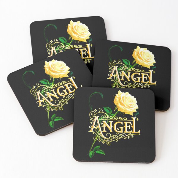 Item preview, Gothic Rose Angel Vintage Typography Artwork designed and sold by VikArtStudio.
