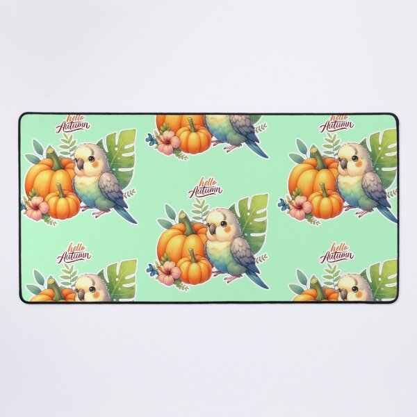Item preview, Autumn Pumpkin Parrot – Cute Tropical Fall Bird Illustration designed and sold by Sugar Wisdom .