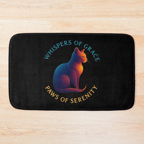 Item preview, Mystical Glowing Cat Art Poster – Whispers of Grace, Paws of Serenity designed and sold by Raslanity.