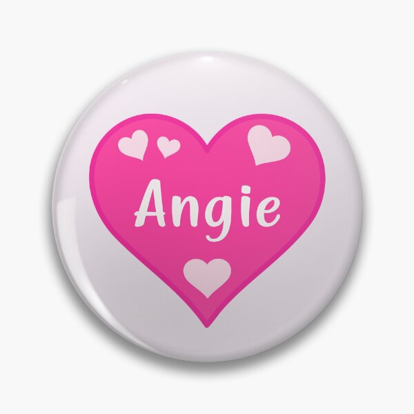 Item preview, Angie Name Pink Heart  designed and sold by Jeallan Designs.