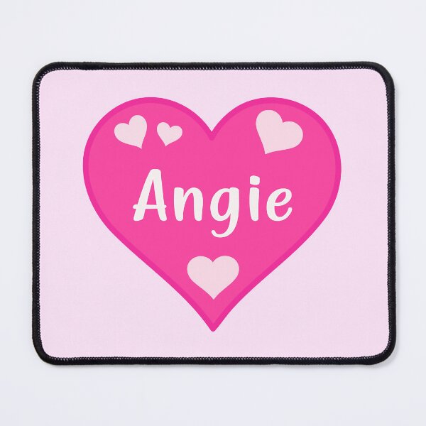 Item preview, Angie Name Pink Heart designed and sold by Jeallan Designs.