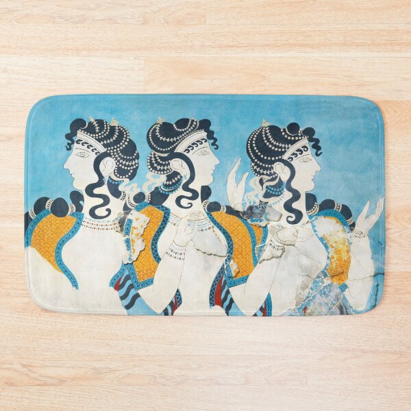 Item preview, Ladies in Blue Fresco ca. 1525-1450 BC Emile Gilliéron - Minoan Knossos Art designed and sold by Under-TheTable.
