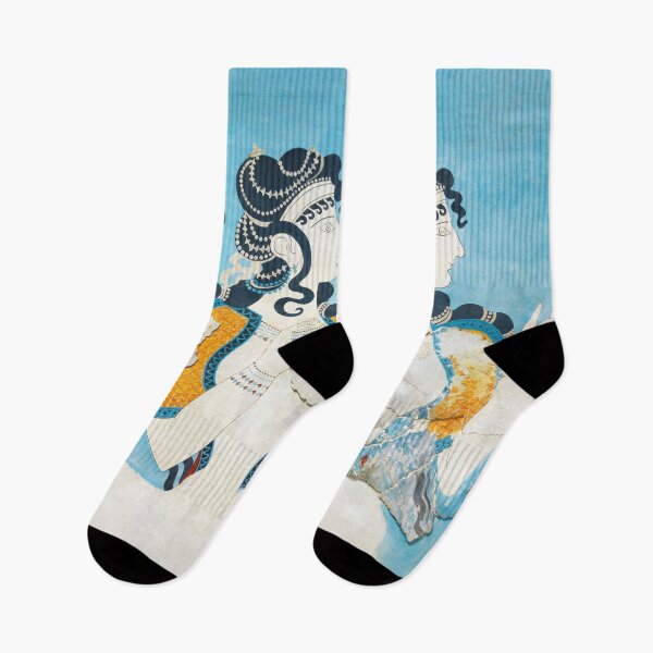 Item preview, Ladies in Blue Fresco ca. 1525-1450 BC Emile Gilliéron - Minoan Knossos Art designed and sold by Under-TheTable.