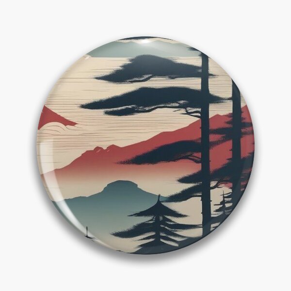 Item preview, Faraway Land – Japanese Ukiyo-e Landscape Print designed and sold by Vandy Fullam.
