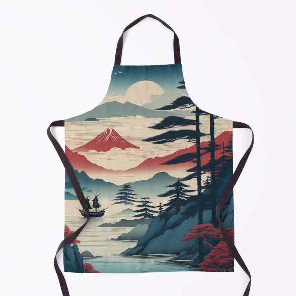 Item preview, Faraway Land – Japanese Ukiyo-e Landscape Print designed and sold by Vandy Fullam.