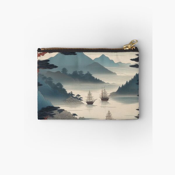 Item preview, Distant Mountains and Sea – Edo Period Woodblock Art designed and sold by Vandy Fullam.