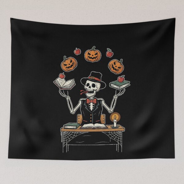 Item preview, Halloween Juggling Skeleton - Magical Skeleton Teacher designed and sold by VinsendDraconi.