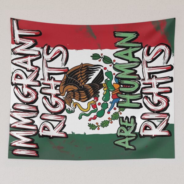 Item preview, Mexican flag immigrant rights designed and sold by Uglyandcute.