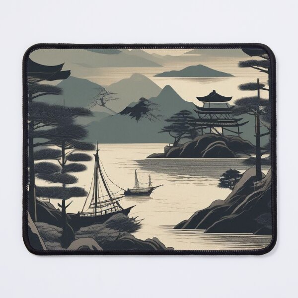 Item preview, Ukiyo-e Horizon – Traditional Japanese Travel Scene designed and sold by Vandy Fullam.