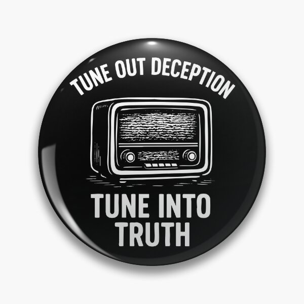 Item preview, Vintage Radio Design Truth Movement Anti Propaganda Resist Media designed and sold by w1ckerman.