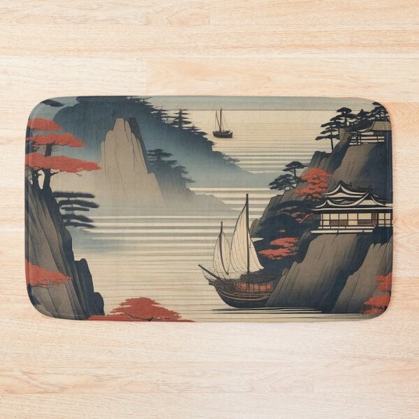Item preview, Mystical Faraway Land – Retro Japanese Woodblock Design designed and sold by Vandy Fullam.