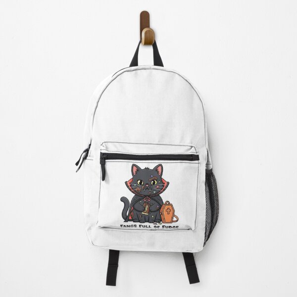 Item preview, Fangs Full of Fudge — Cute Vampire Cat Halloween Tee designed and sold by Printed Mistakes.